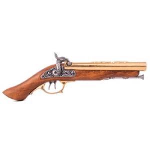 Dvouhlavnova-kresadlova-pistole-Japonsko-1800